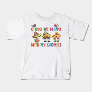 cinco de mayo with my gnomies Kids T-Shirt